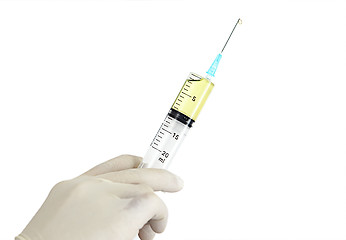 Image showing Syringe with medicine
