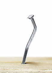 Image showing nail bent out of shape