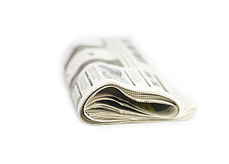 Image showing Folded Newspaper