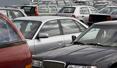 Image showing cars on a parking lot