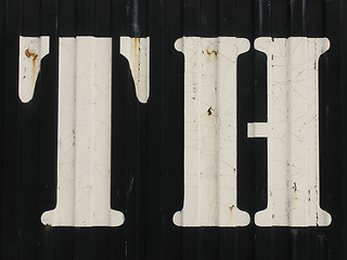 Image showing Letters TH