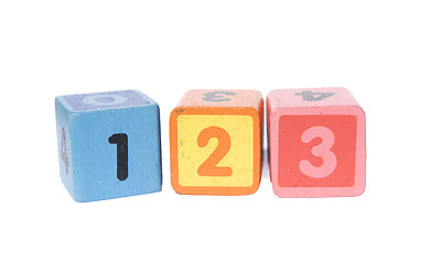 Image showing play blocks with 123 numbers