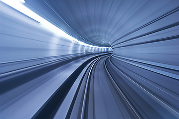 Image showing metro tunnel in high speed