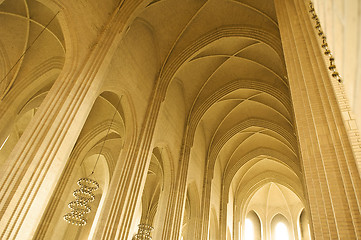 Image showing ceiling and pillar in a church