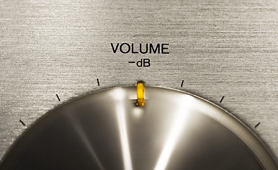 Image showing volume push button on a hi-fi 