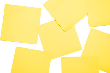 Image showing Yellow postit