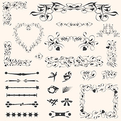 Image showing calligraphic design elements page decoration