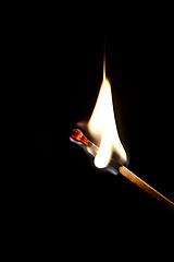 Image showing Ignited matchstick 