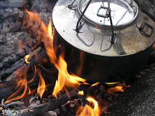 Image showing campfire coffe