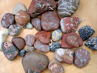 Image showing colorful pebbles