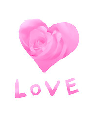 Image showing stylized love symbol with word ''love''