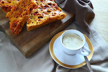 Image showing Coffee And Honeycomb