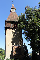 Image showing The tower of Biertan