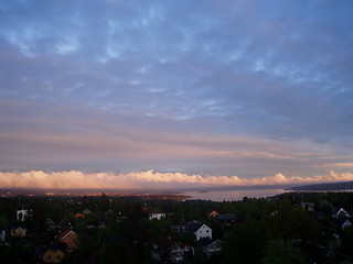 Image showing Clouds in the evening