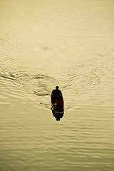 Image showing Wooden Classical Boat