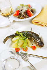 Image showing fish food