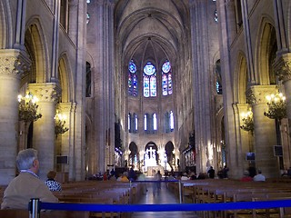 Image showing Inside Notre Dame