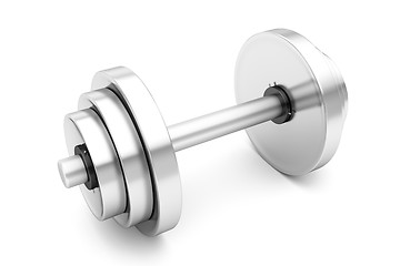 Image showing Dumbbell weights on white