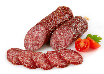 Image showing salami sausage
