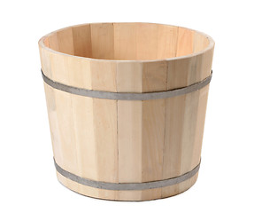 Image showing wooden bucket