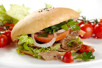 Image showing kebab sandwich