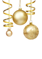 Image showing christmas baubles