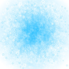 Image showing blue background with snowflakes