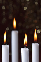 Image showing burning candles