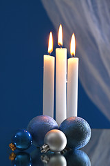 Image showing blue christmas