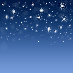 Image showing blue background with stars