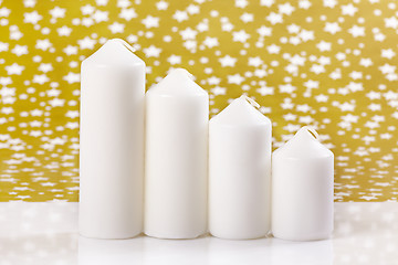 Image showing four christmas candles