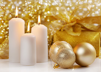 Image showing gold christmas   