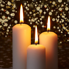 Image showing burning candles