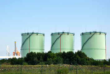 Image showing Oil tanks