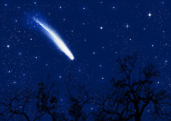 Image showing Falling star