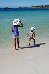 Image showing kids by the water