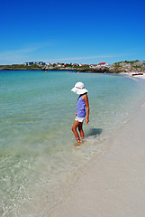 Image showing girl by the sea