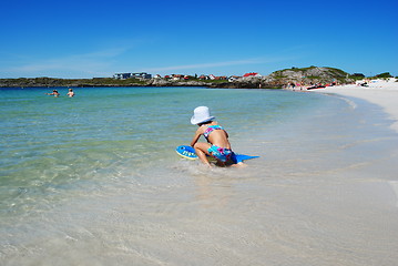 Image showing playing in the water