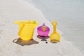 Image showing sand toys