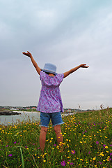 Image showing over the beach