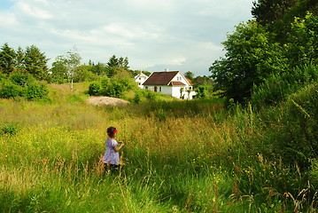 Image showing child in meadow