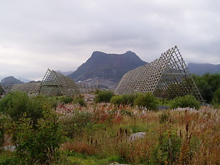 Image showing Fish moors in Lofoten