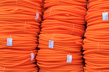 Image showing Orange pipes