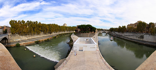 Image showing tiber island rome