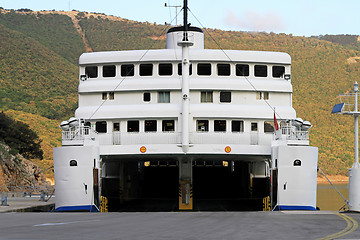 Image showing Open ferry boat