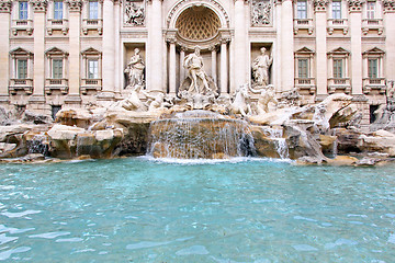 Image showing fountain di trevi scoulpture