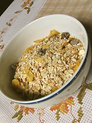 Image showing Bowl of granola