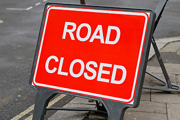 Image showing Road closed sign