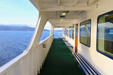 Image showing Ferry boat promenade