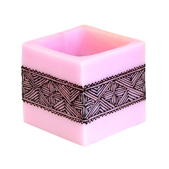 Image showing Pink candle